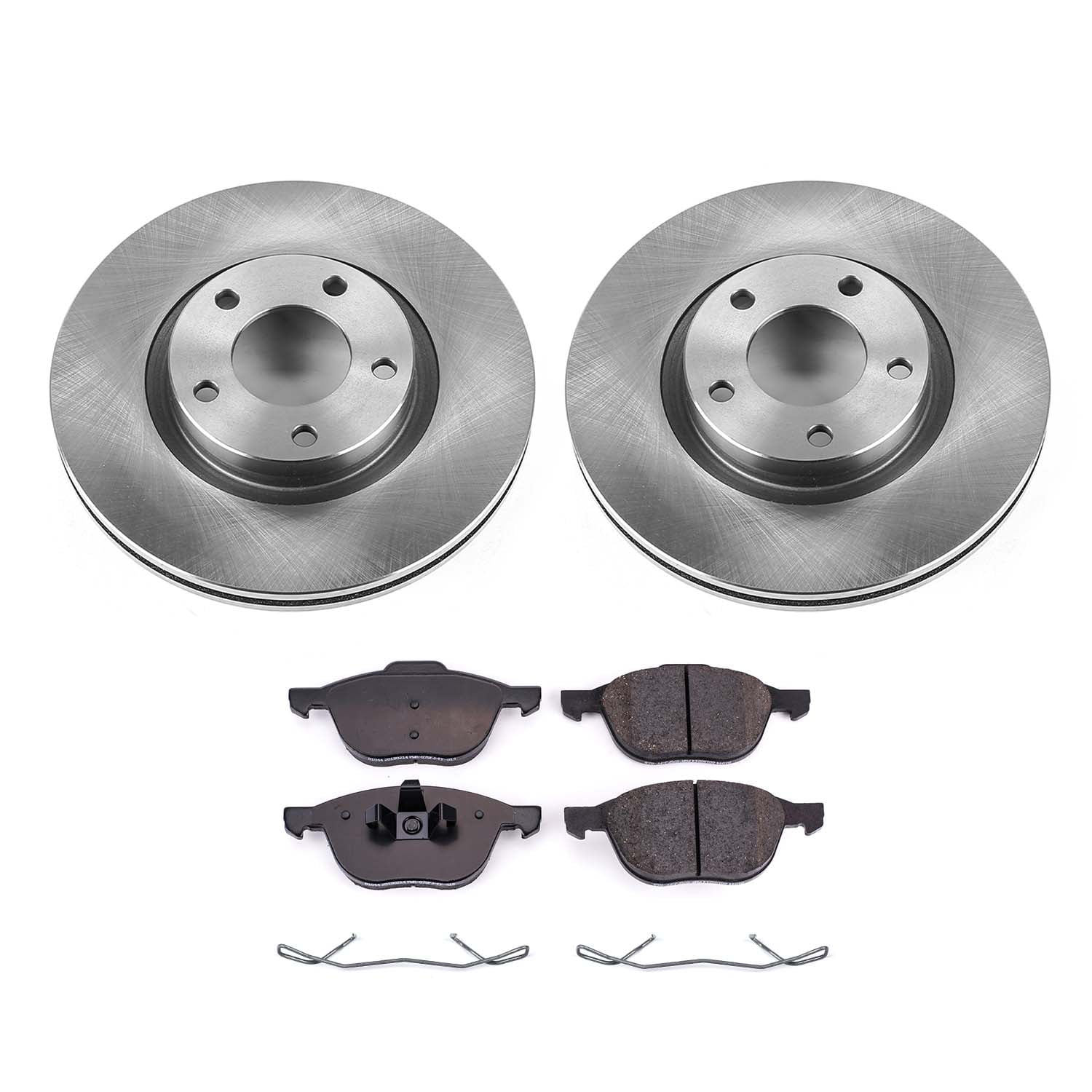 Ultimate Brakes Front Ceramic Brake Pad and Rotor Kit with Hardware WM80051