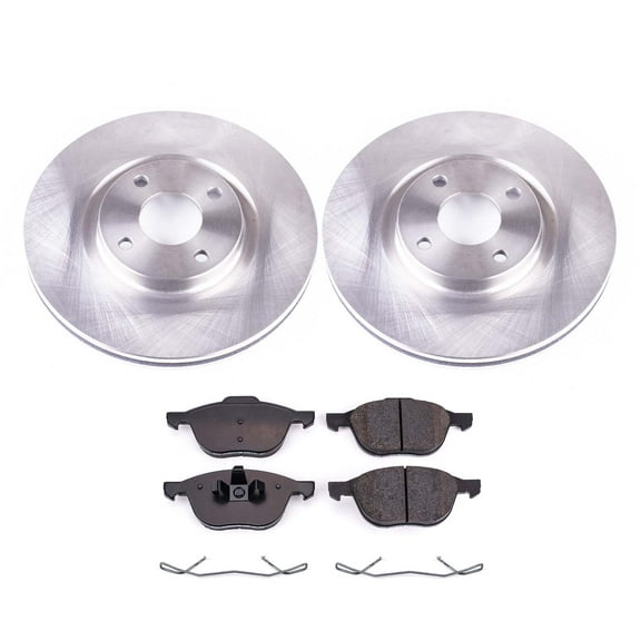 Ultimate Brakes Front Ceramic Brake Pad and Rotor Kit with Hardware WM80059