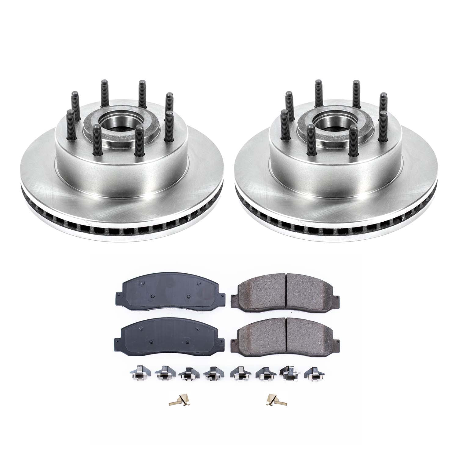 Ultimate Brakes Front Ceramic Brake Pad and Rotor Kit with Hardware WM80103