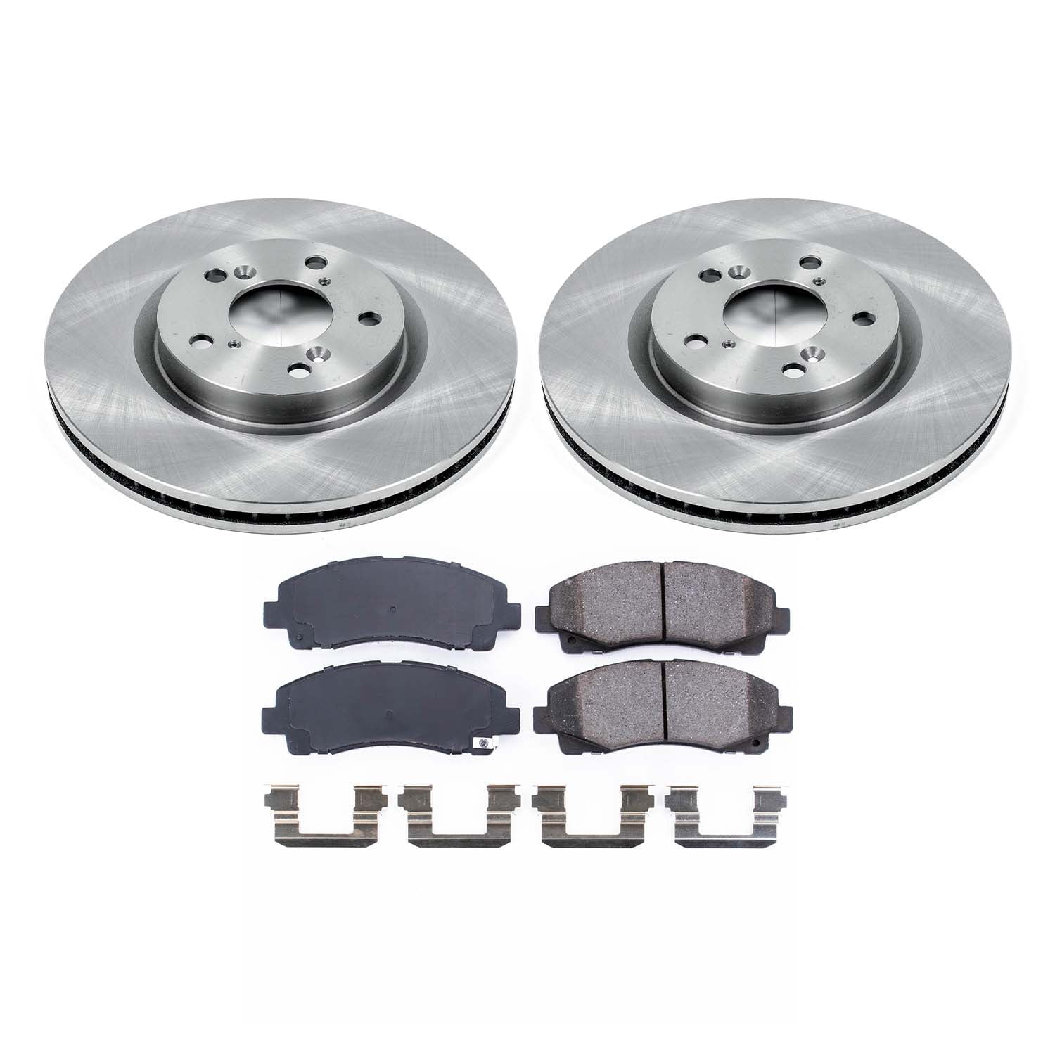 Ultimate Brakes Front Ceramic Brake Pad and Rotor Kit with Hardware WM80157