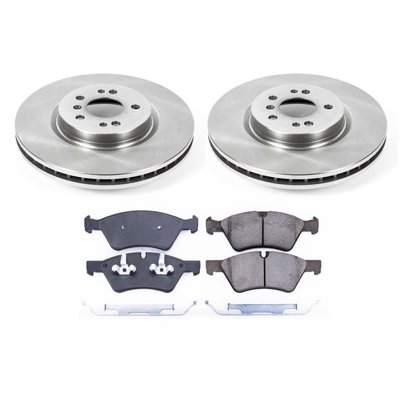 Ultimate Brakes Front Ceramic Brake Pad and Rotor Kit with Hardware WM80189