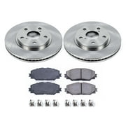 Ultimate Brakes Front Ceramic Brake Pad and Rotor Kit with Hardware WM80224 for Lexus; Scion; Toyota