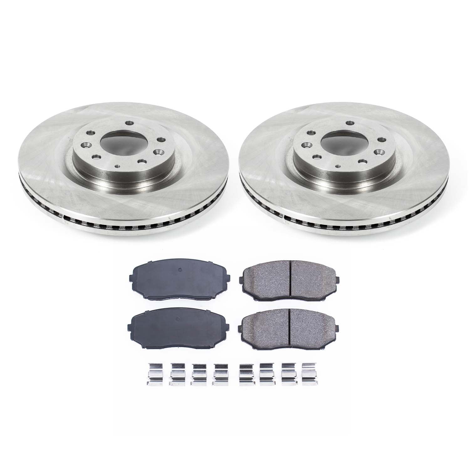 Ultimate Brakes Front Ceramic Brake Pad and Rotor Kit with Hardware WM80234