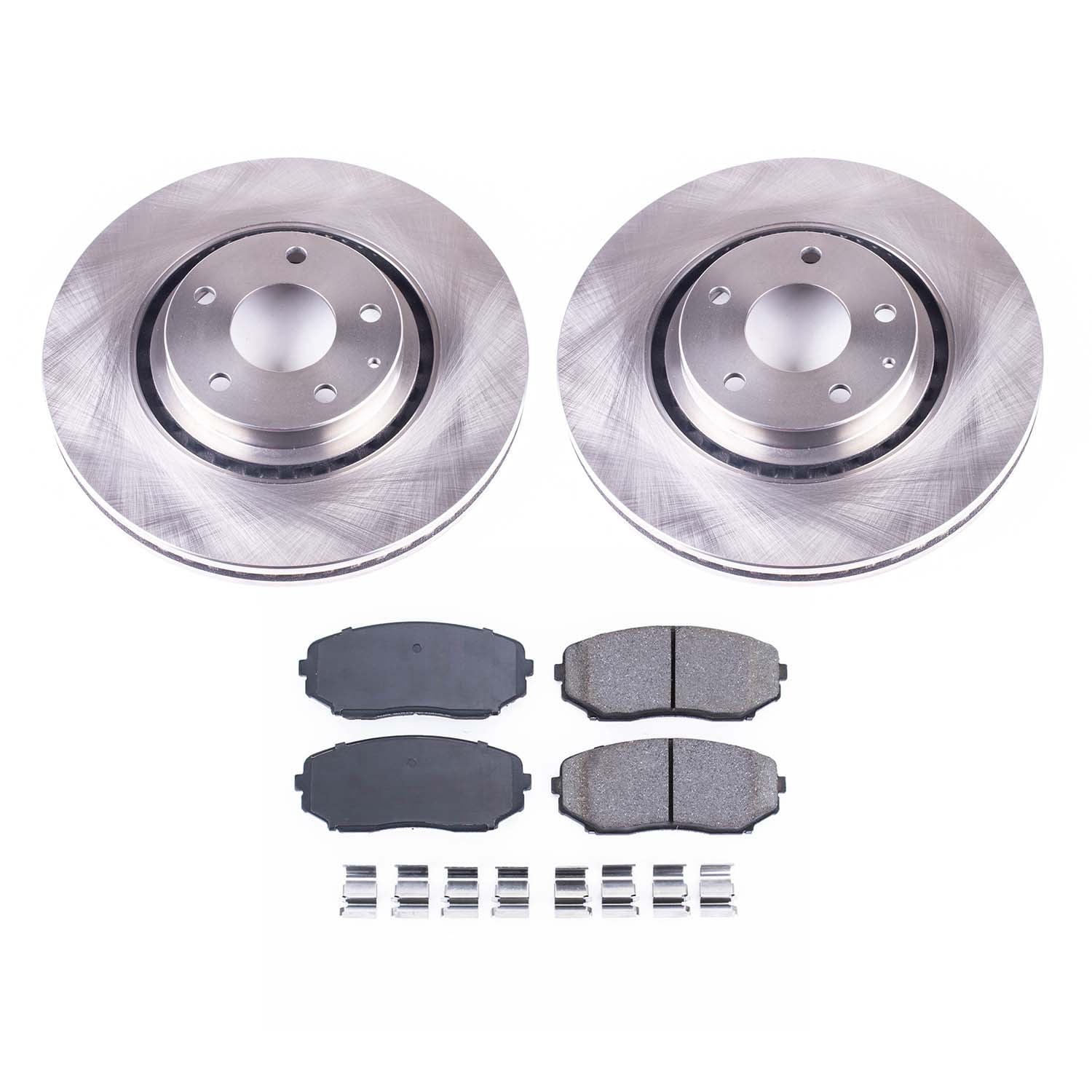 Ultimate Brakes Front Ceramic Brake Pad and Rotor Kit with Hardware WM80235
