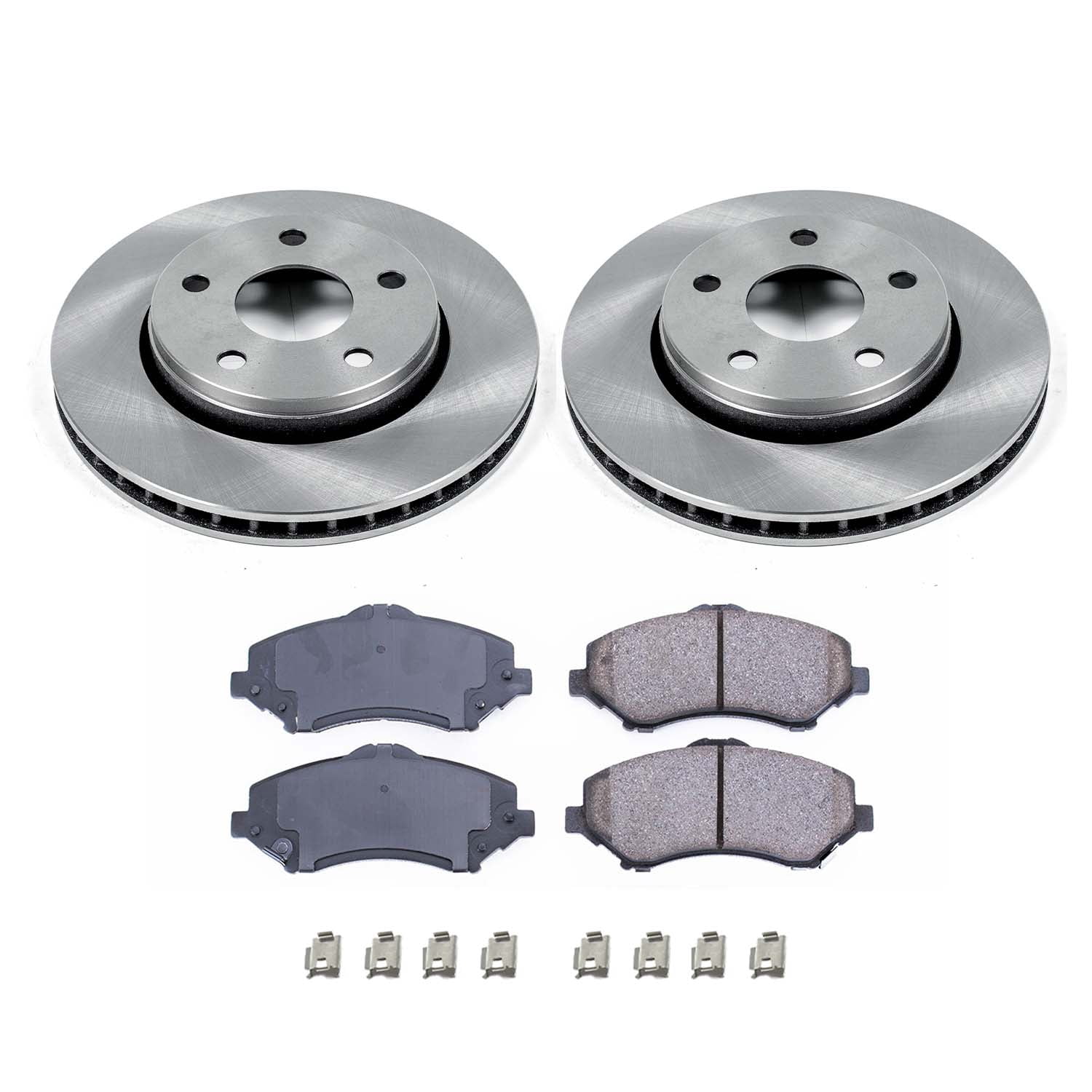 Ultimate Brakes Front Ceramic Brake Pad and Rotor Kit with Hardware WM80260