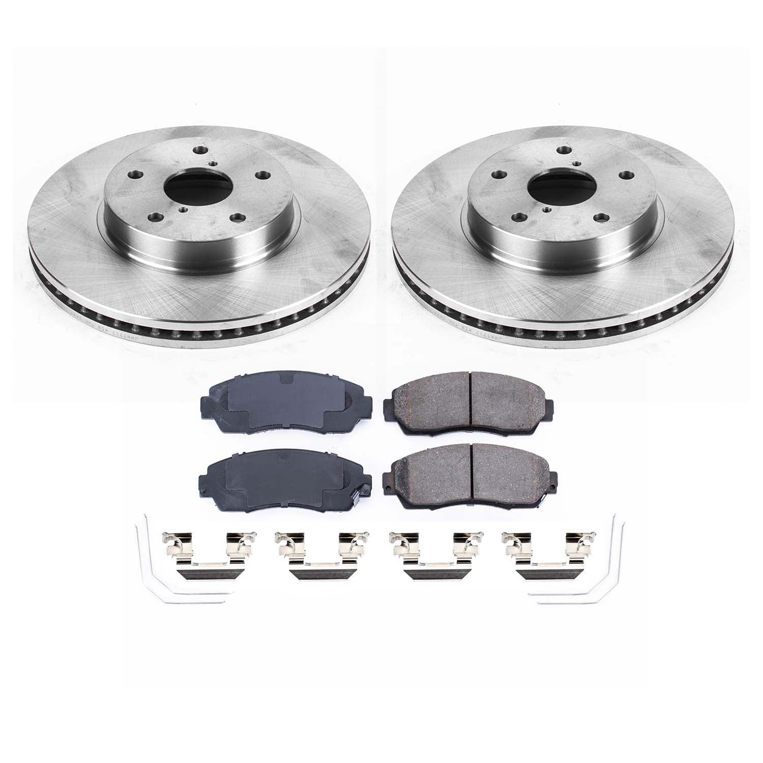 Ultimate Brakes Front Ceramic Brake Pad and Rotor Kit with Hardware WM80317