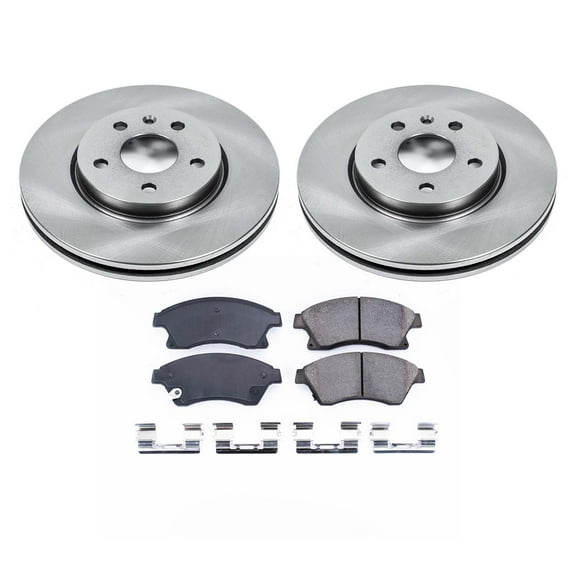 Ultimate Brakes Front Ceramic Brake Pad and Rotor Kit with Hardware WM80318