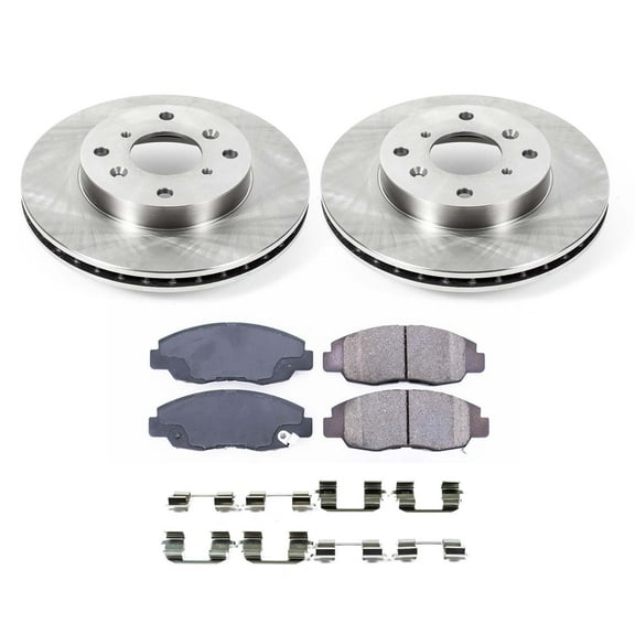 Ultimate Brakes Front Ceramic Brake Pad and Rotor Kit with Hardware WM80434