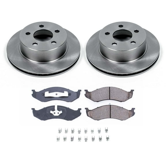Ultimate Brakes Front Ceramic Brake Pad and Rotor Kit with Hardware WM80442