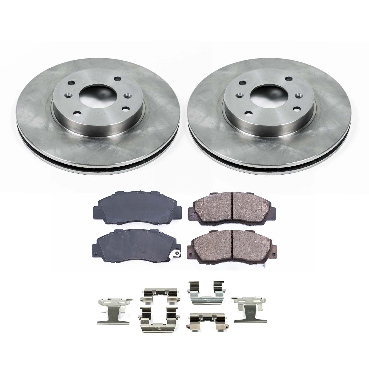 Ultimate Brakes Front Ceramic Brake Pad and Rotor Kit with Hardware WM80452