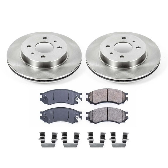 Ultimate Brakes Front Ceramic Brake Pad and Rotor Kit with Hardware WM80455