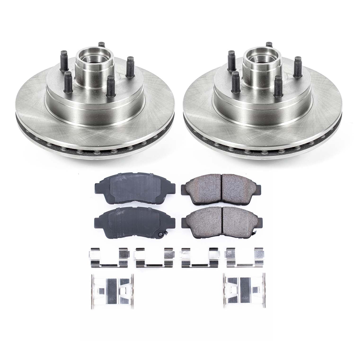 Ultimate Brakes Front Ceramic Brake Pad and Rotor Kit with Hardware WM80535
