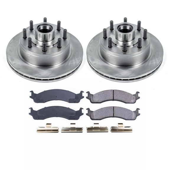 Ultimate Brakes Front Ceramic Brake Pad and Rotor Kit with Hardware WM80541