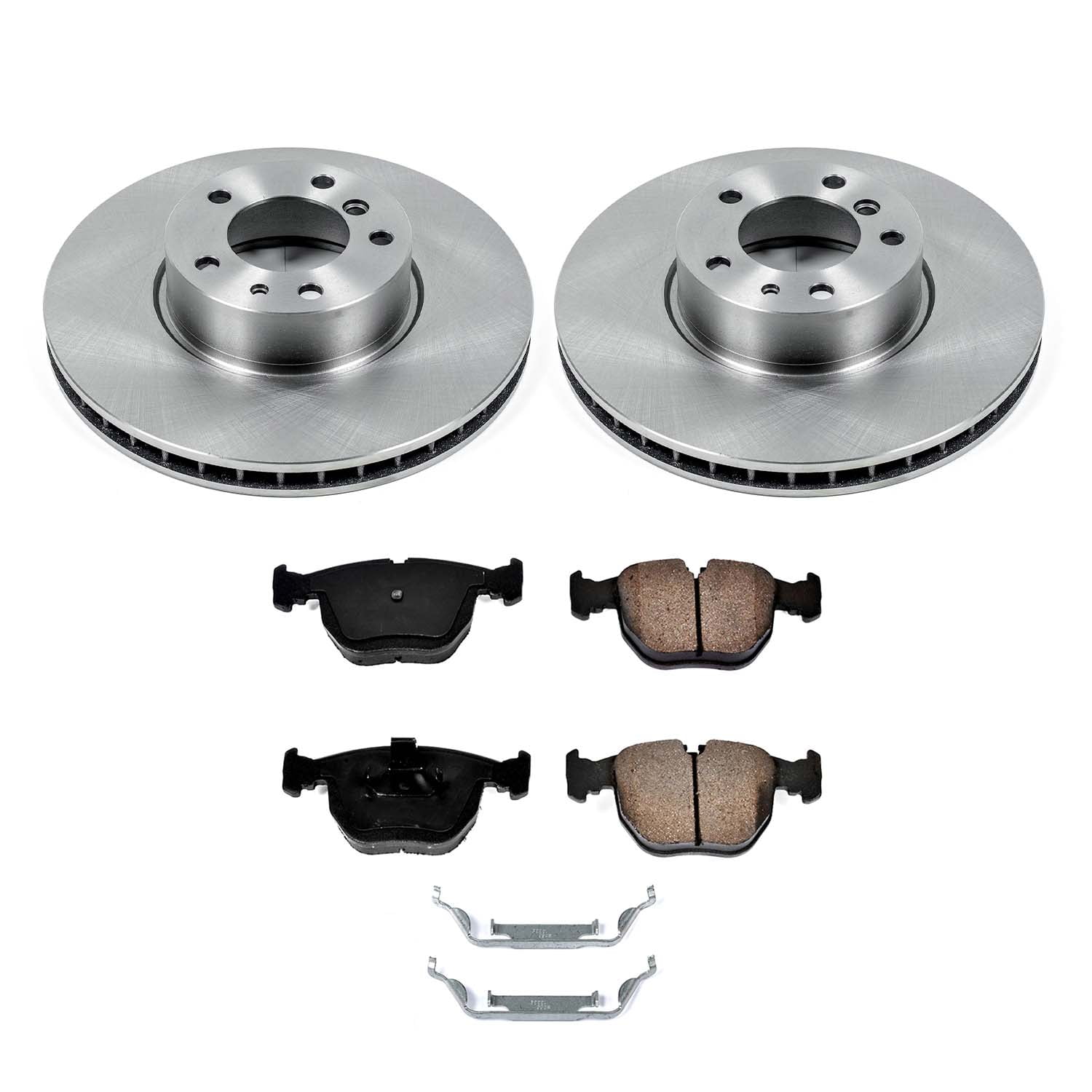 Ultimate Brakes Front Ceramic Brake Pad and Rotor Kit with Hardware WM80559