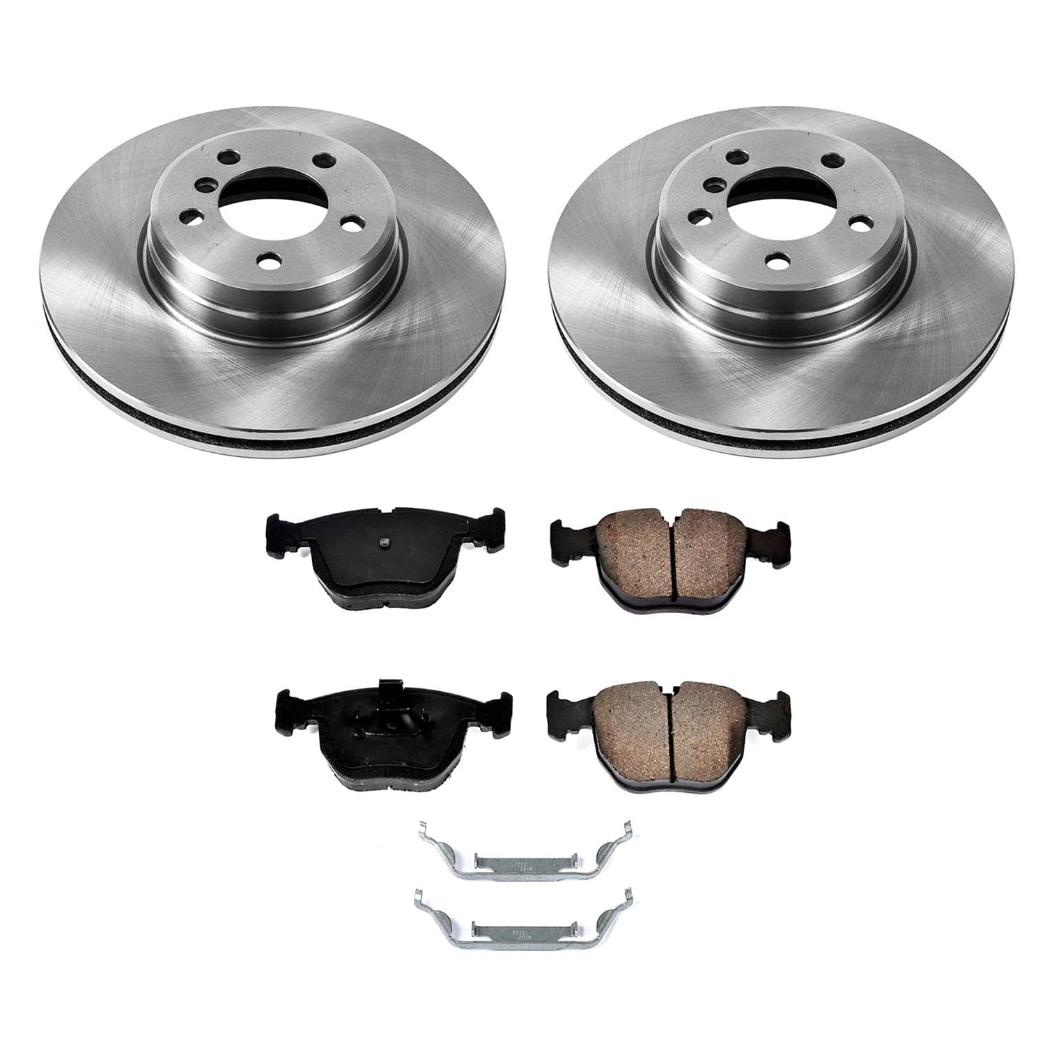 Ultimate Brakes Front Ceramic Brake Pad and Rotor Kit with Hardware WM80567
