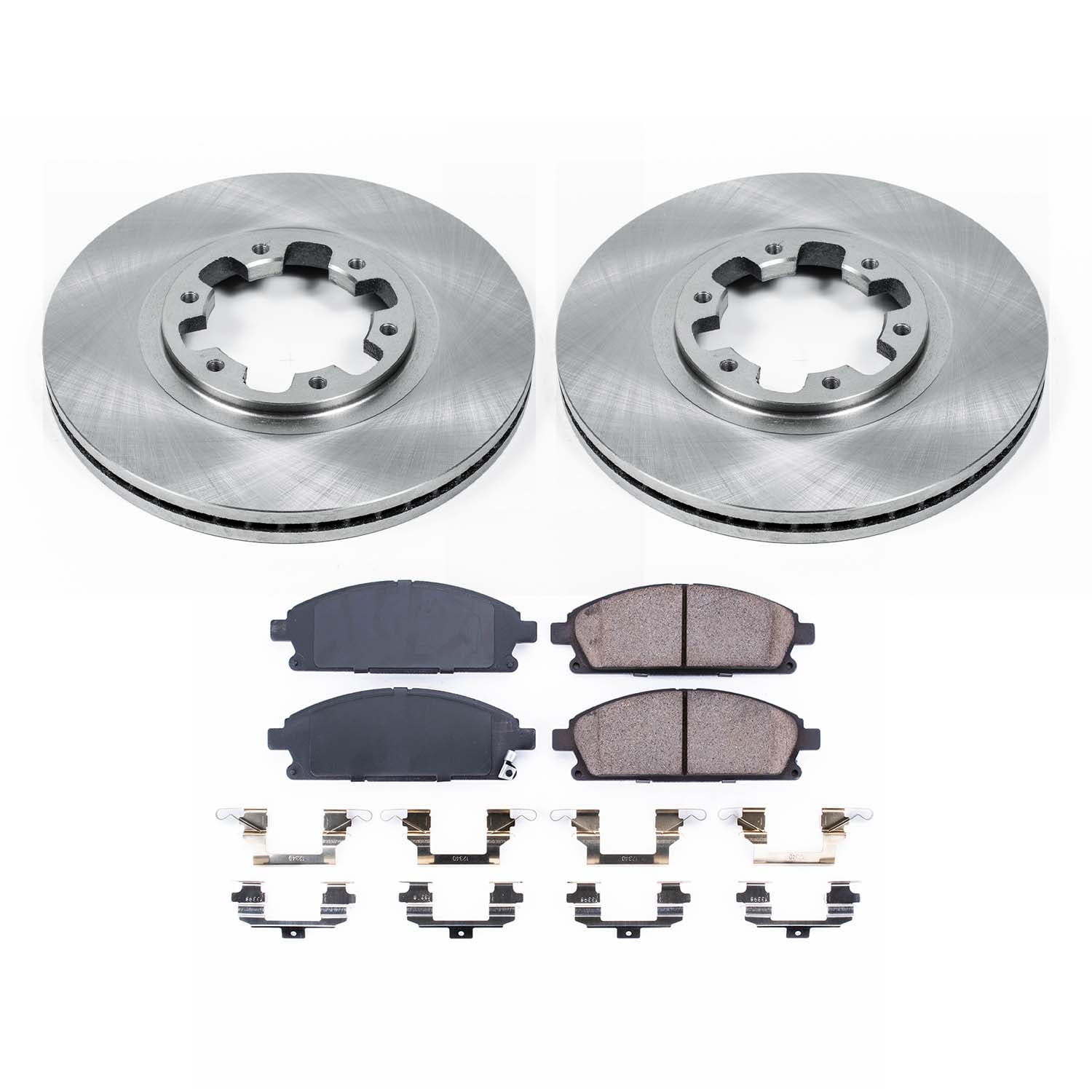 Ultimate Brakes Front Ceramic Brake Pad and Rotor Kit with Hardware WM80585