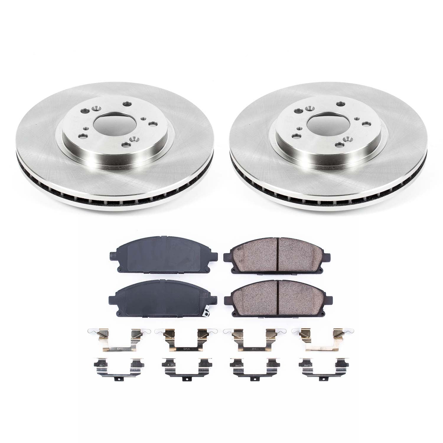 Ultimate Brakes Front Ceramic Brake Pad and Rotor Kit with Hardware WM80586
