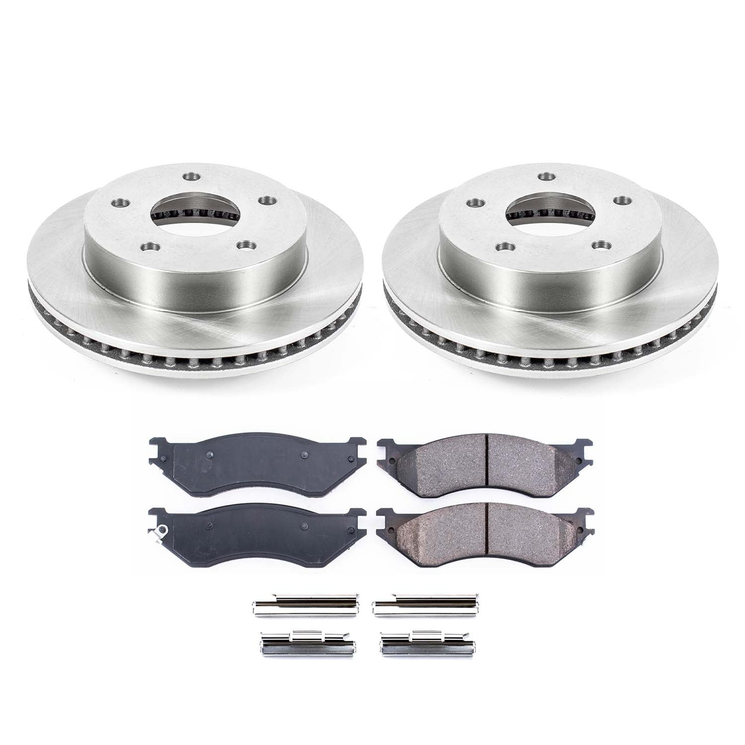 Ultimate Brakes Front Ceramic Brake Pad and Rotor Kit with Hardware WM80612