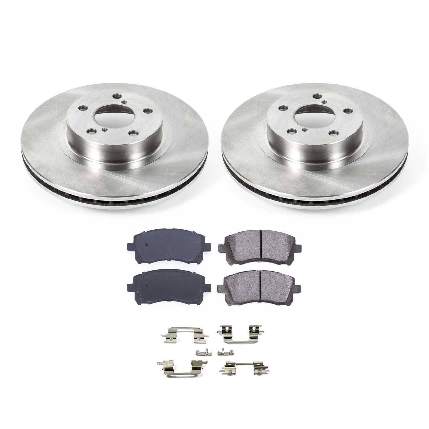 Ultimate Brakes Front Ceramic Brake Pad and Rotor Kit with Hardware WM80629