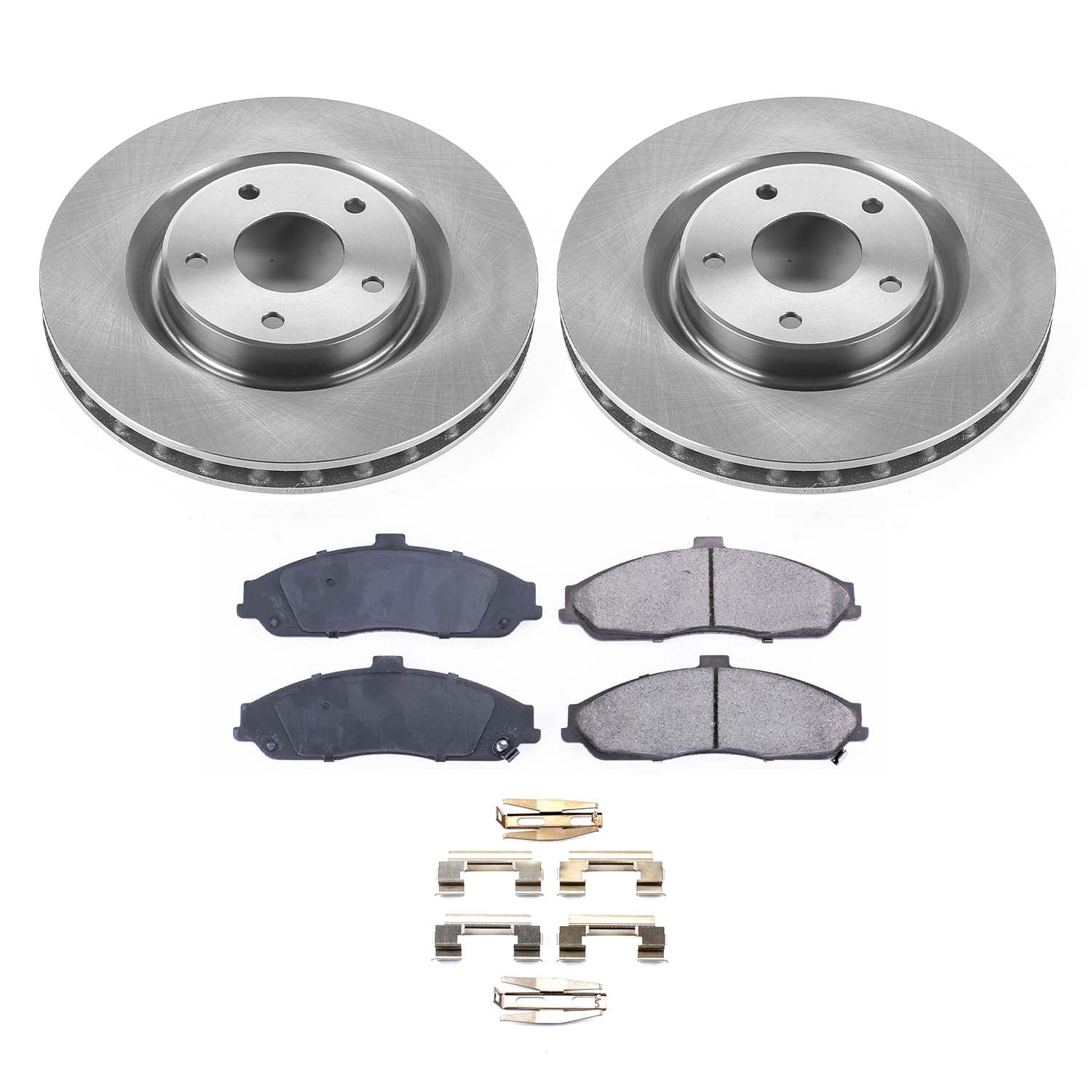 Ultimate Brakes Front Ceramic Brake Pad and Rotor Kit with Hardware WM80643
