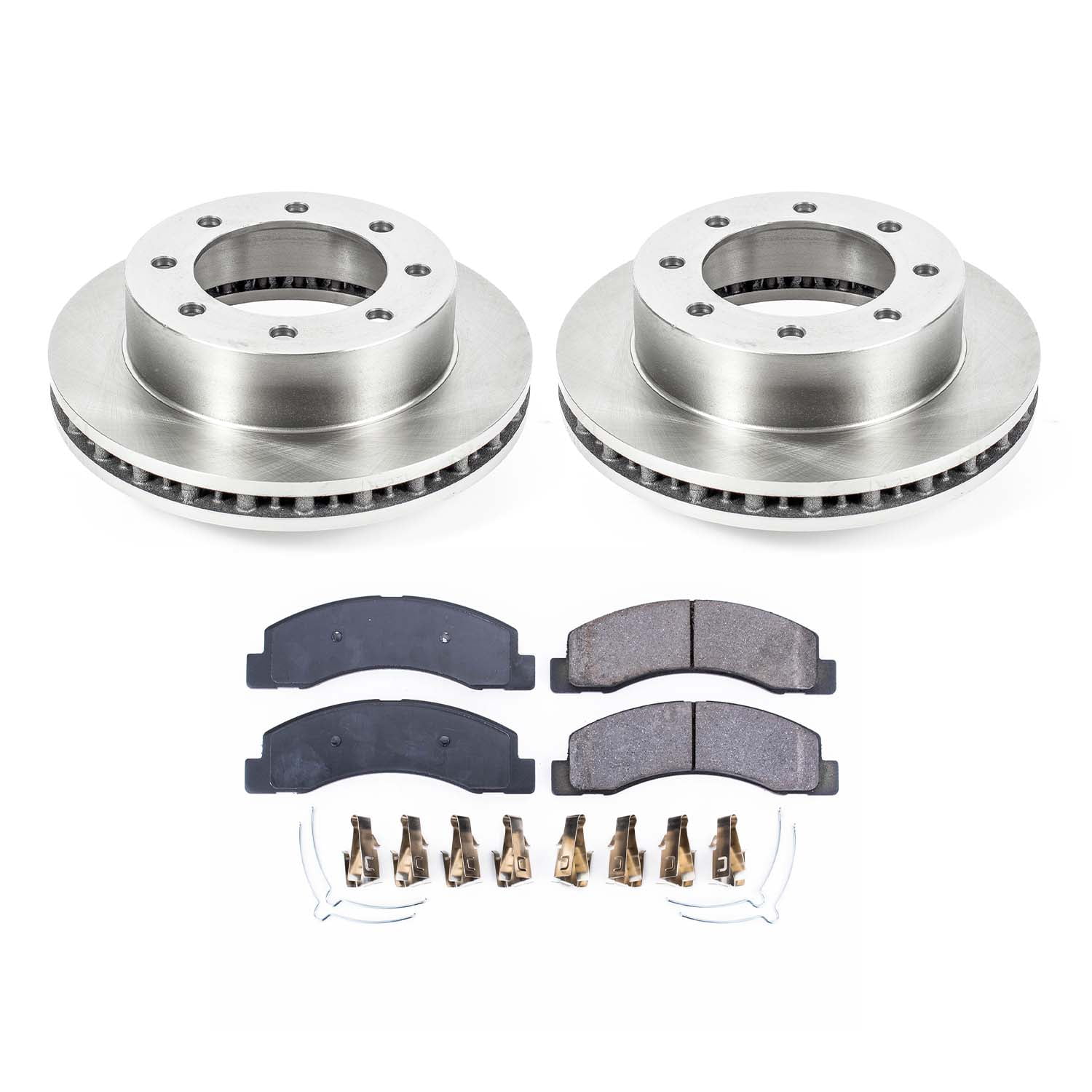 Ultimate Brakes Front Ceramic Brake Pad and Rotor Kit with Hardware WM80659