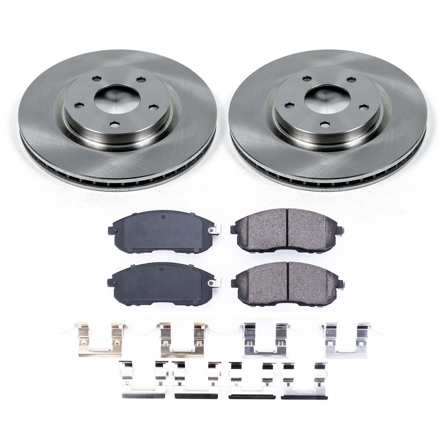 Ultimate Brakes Front Ceramic Brake Pad and Rotor Kit with Hardware WM80715