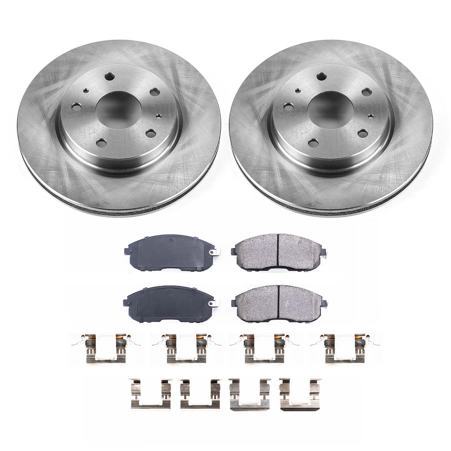 Ultimate Brakes Front Ceramic Brake Pad and Rotor Kit with Hardware WM80718