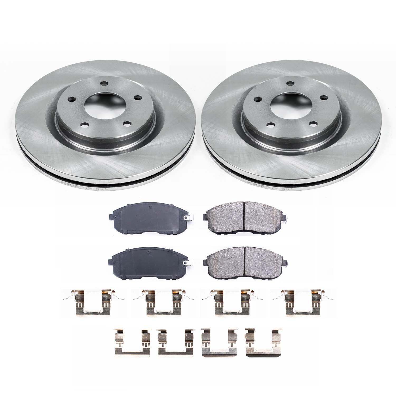 Ultimate Brakes Front Ceramic Brake Pad and Rotor Kit with Hardware WM80719