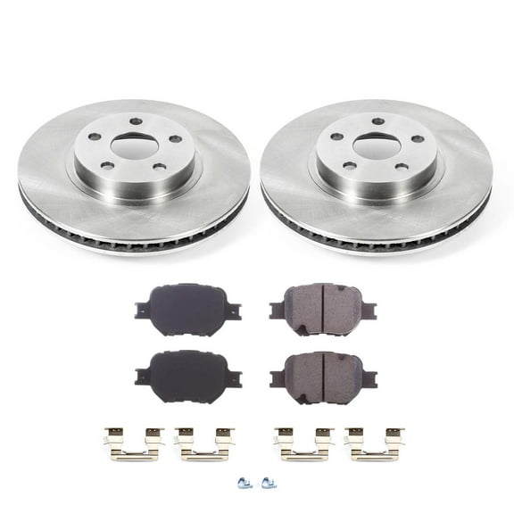 Ultimate Brakes Front Ceramic Brake Pad and Rotor Kit with Hardware WM80723