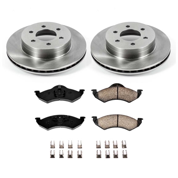 Ultimate Brakes Front Ceramic Brake Pad and Rotor Kit with Hardware WM80725