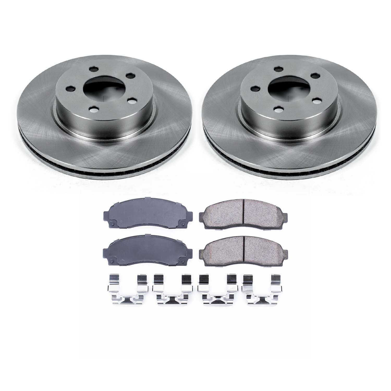 Ultimate Brakes Front Ceramic Brake Pad and Rotor Kit with Hardware WM80743