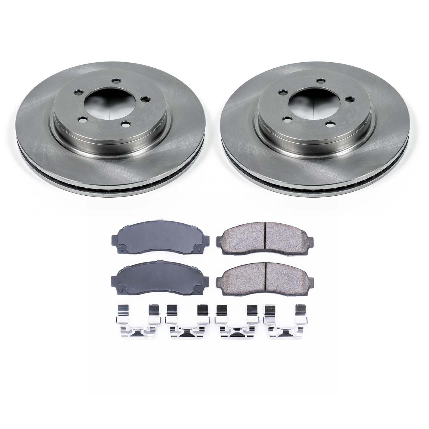 Ultimate Brakes Front Ceramic Brake Pad and Rotor Kit with Hardware WM80745