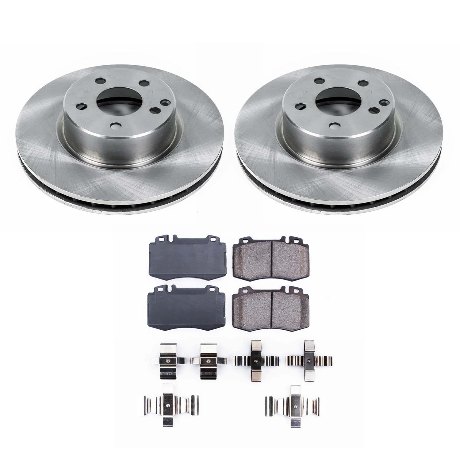Ultimate Brakes Front Ceramic Brake Pad and Rotor Kit with Hardware WM80765