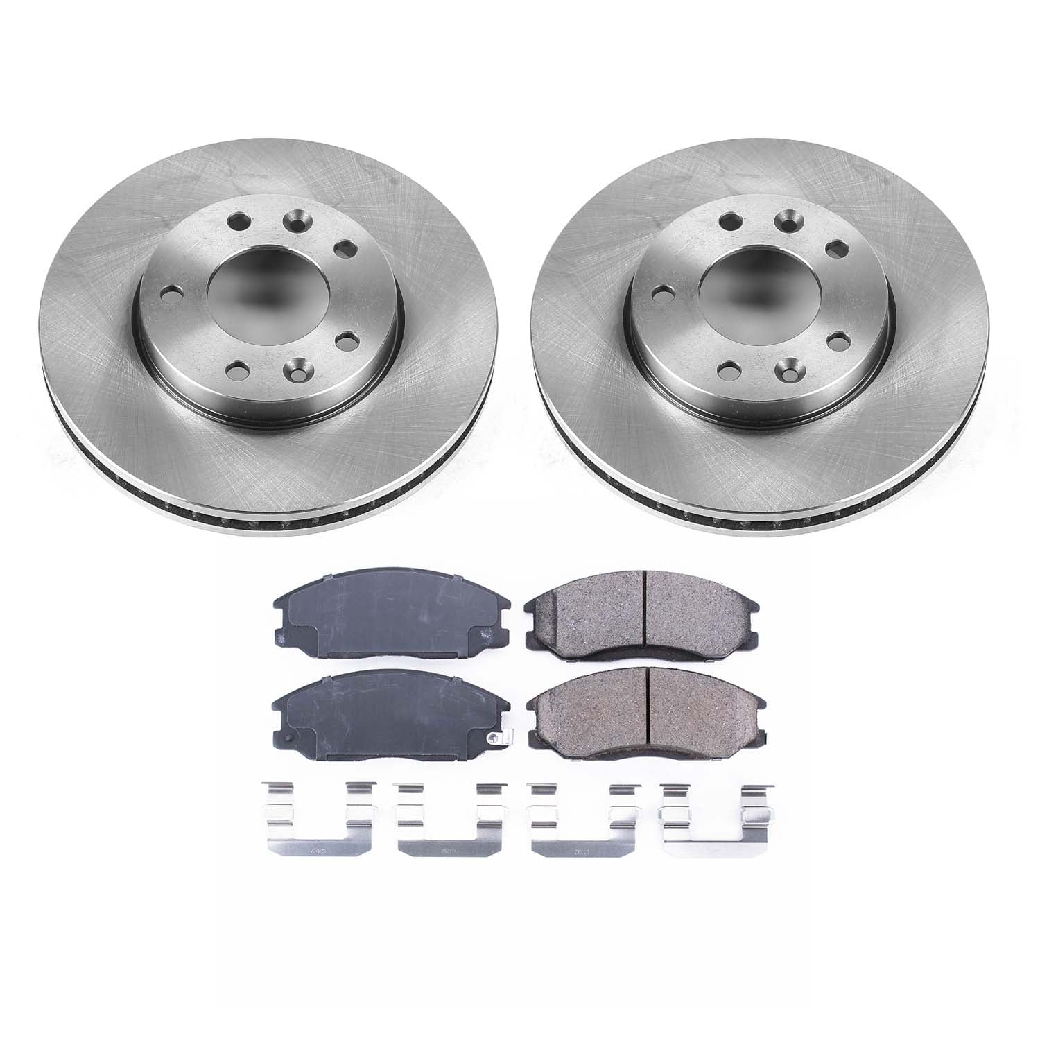 Ultimate Brakes Front Ceramic Brake Pad and Rotor Kit with Hardware WM80796