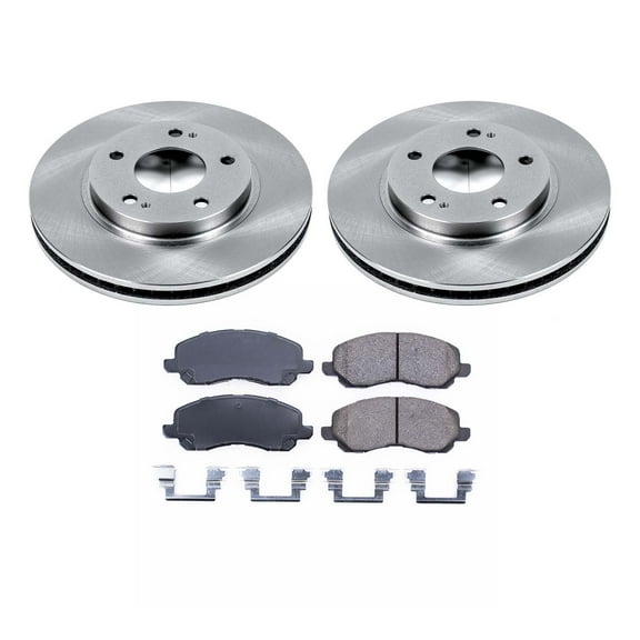 Ultimate Brakes Front Ceramic Brake Pad and Rotor Kit with Hardware WM80801