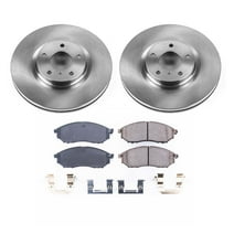 Ultimate Brakes Front Ceramic Brake Pad and Rotor Kit with Hardware WM80843