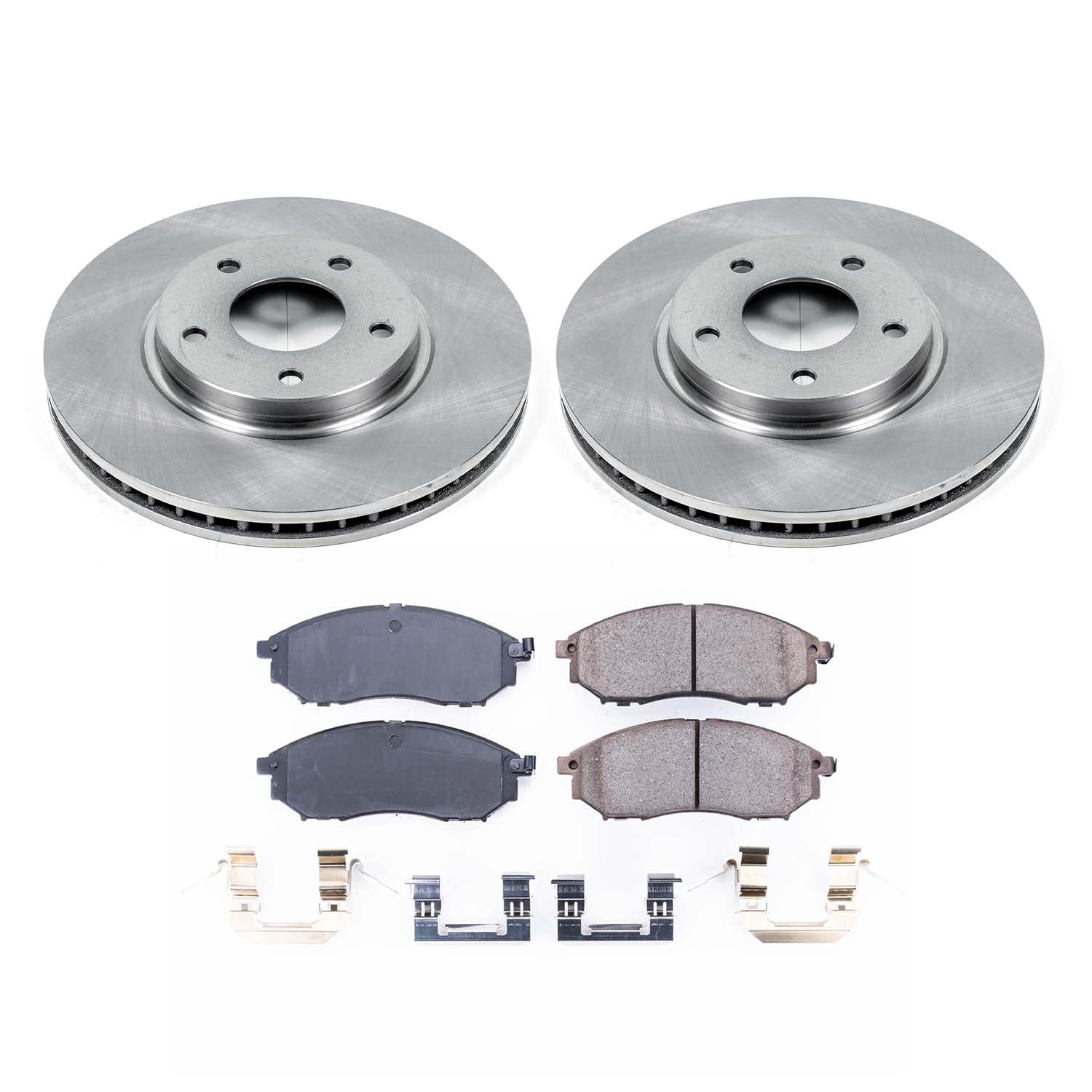 Ultimate Brakes Front Ceramic Brake Pad and Rotor Kit with Hardware WM80844
