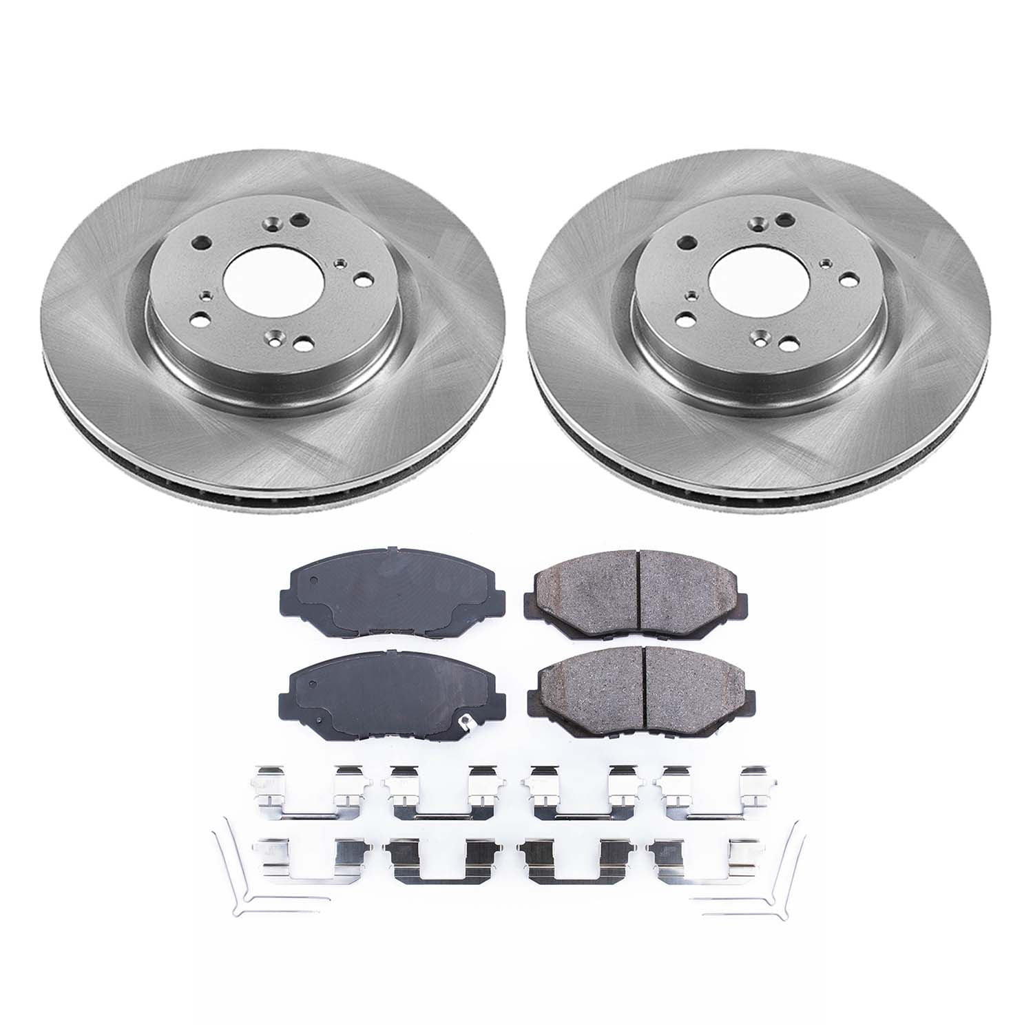 Ultimate Brakes Front Ceramic Brake Pad and Rotor Kit with Hardware WM80870