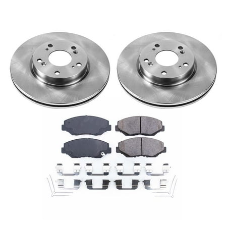 Ultimate Brakes Front Ceramic Brake Pad and Rotor Kit with Hardware WM80871