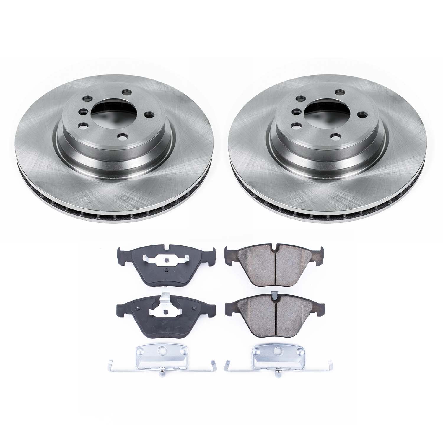 Ultimate Brakes Front Ceramic Brake Pad and Rotor Kit with Hardware WM80872