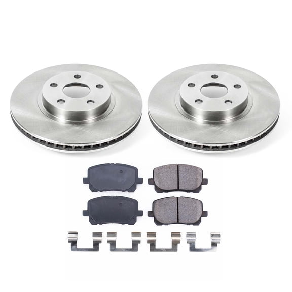 Ultimate Brakes Front Ceramic Brake Pad and Rotor Kit with Hardware WM80891
