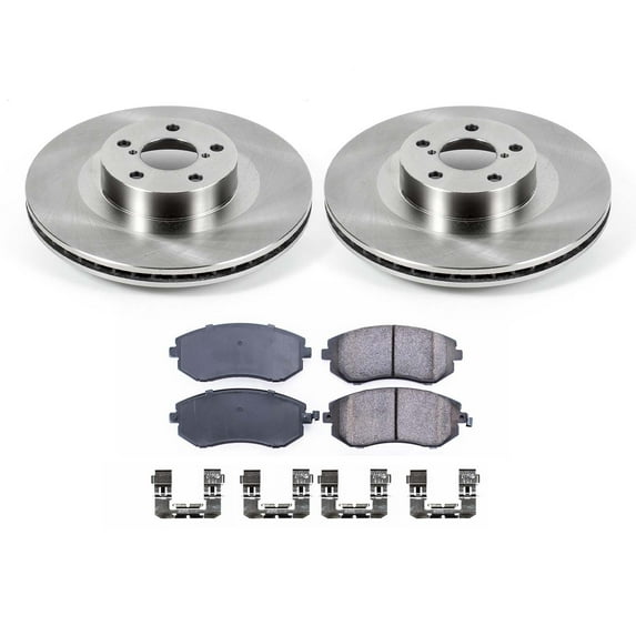 Ultimate Brakes Front Ceramic Brake Pad and Rotor Kit with Hardware WM80900