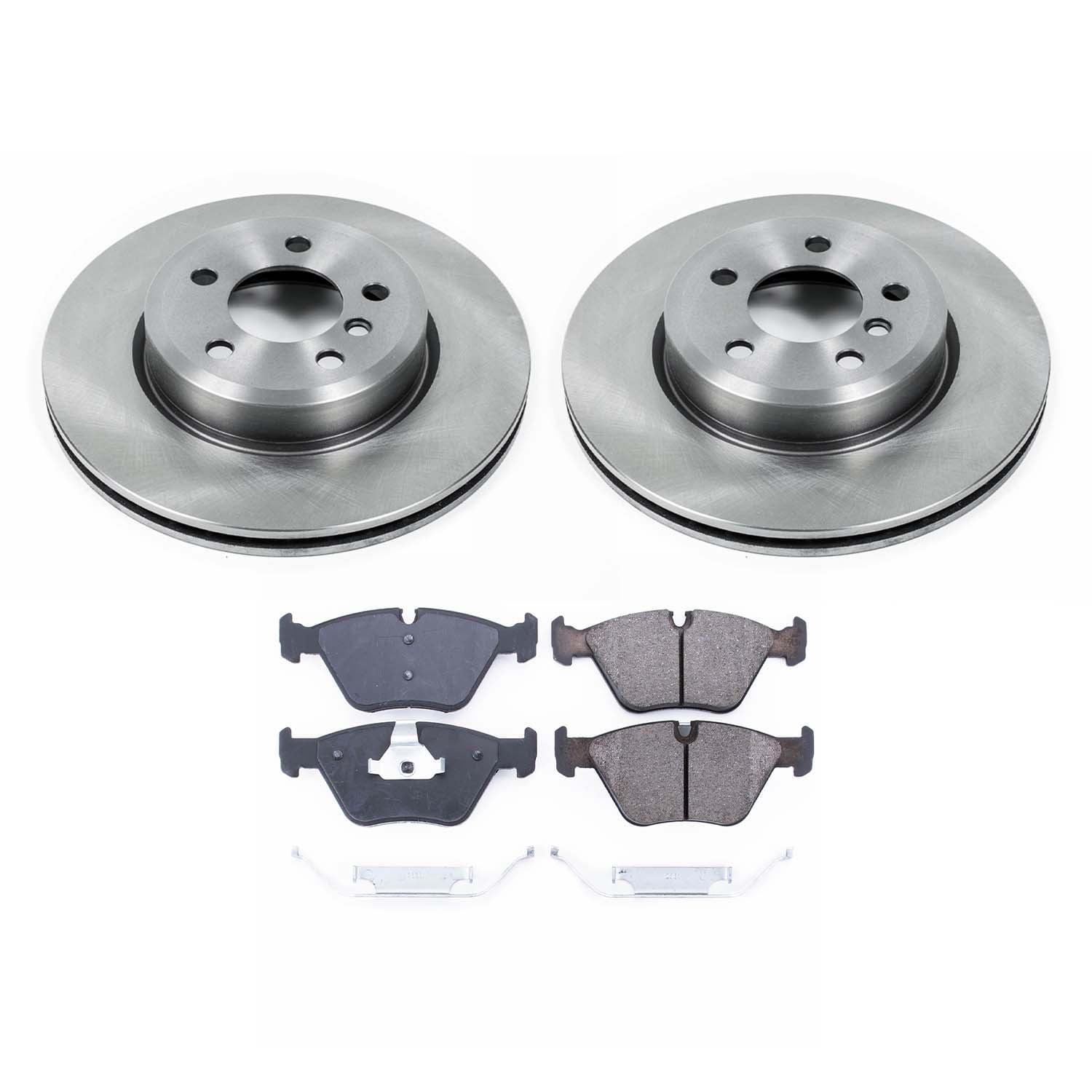 Ultimate Brakes Front Ceramic Brake Pad and Rotor Kit with Hardware WM80921