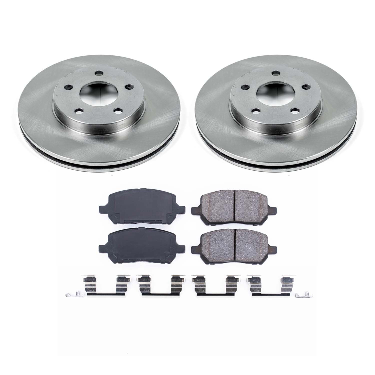 Ultimate Brakes Front Ceramic Brake Pad and Rotor Kit with Hardware WM80925