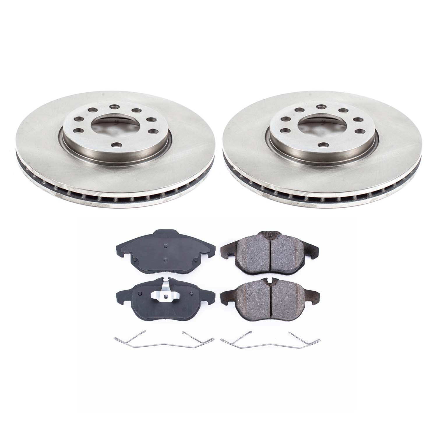 Ultimate Brakes Front Ceramic Brake Pad and Rotor Kit with Hardware WM80939