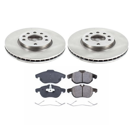 Ultimate Brakes Front Ceramic Brake Pad and Rotor Kit with Hardware WM80939