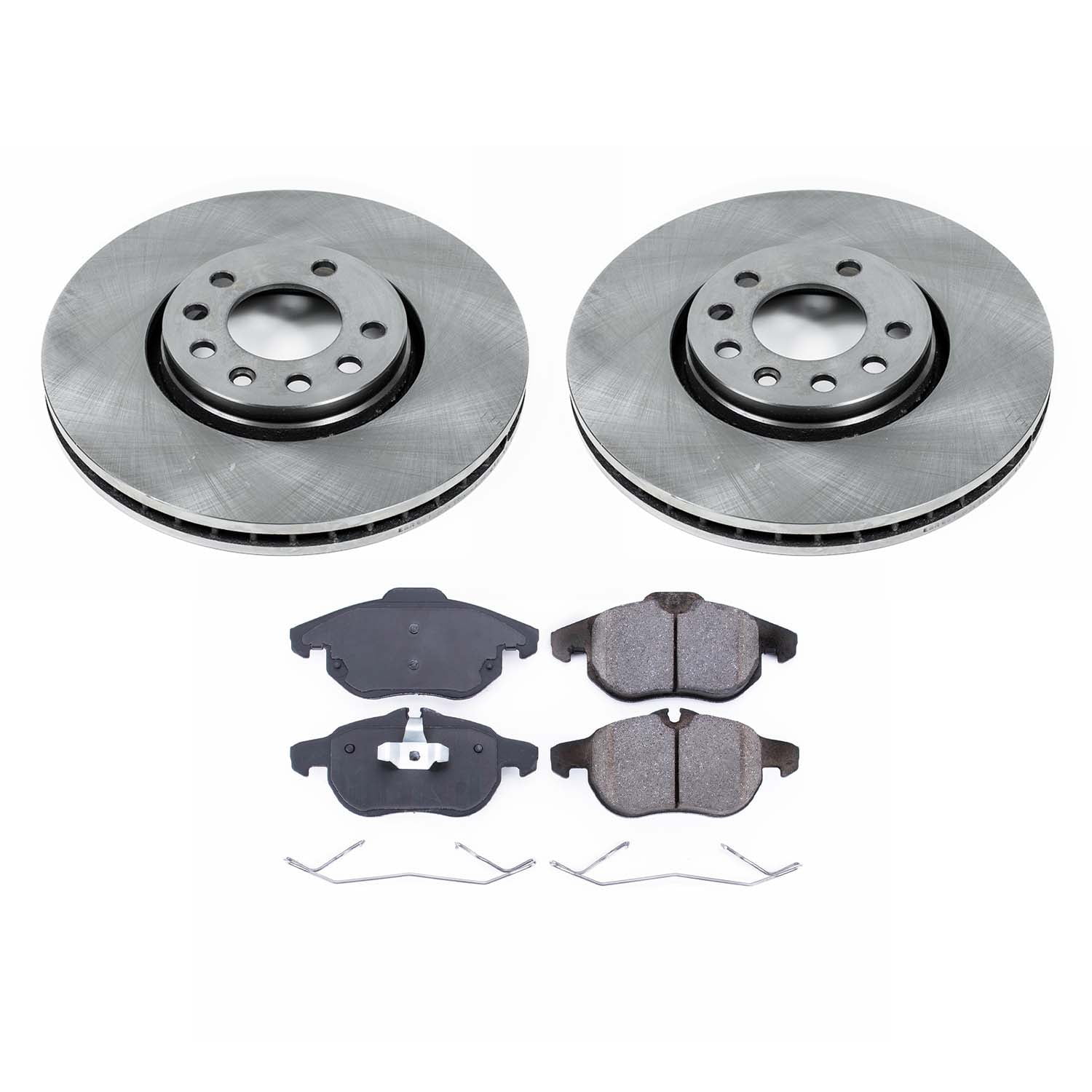 Ultimate Brakes Front Ceramic Brake Pad and Rotor Kit with Hardware WM80940
