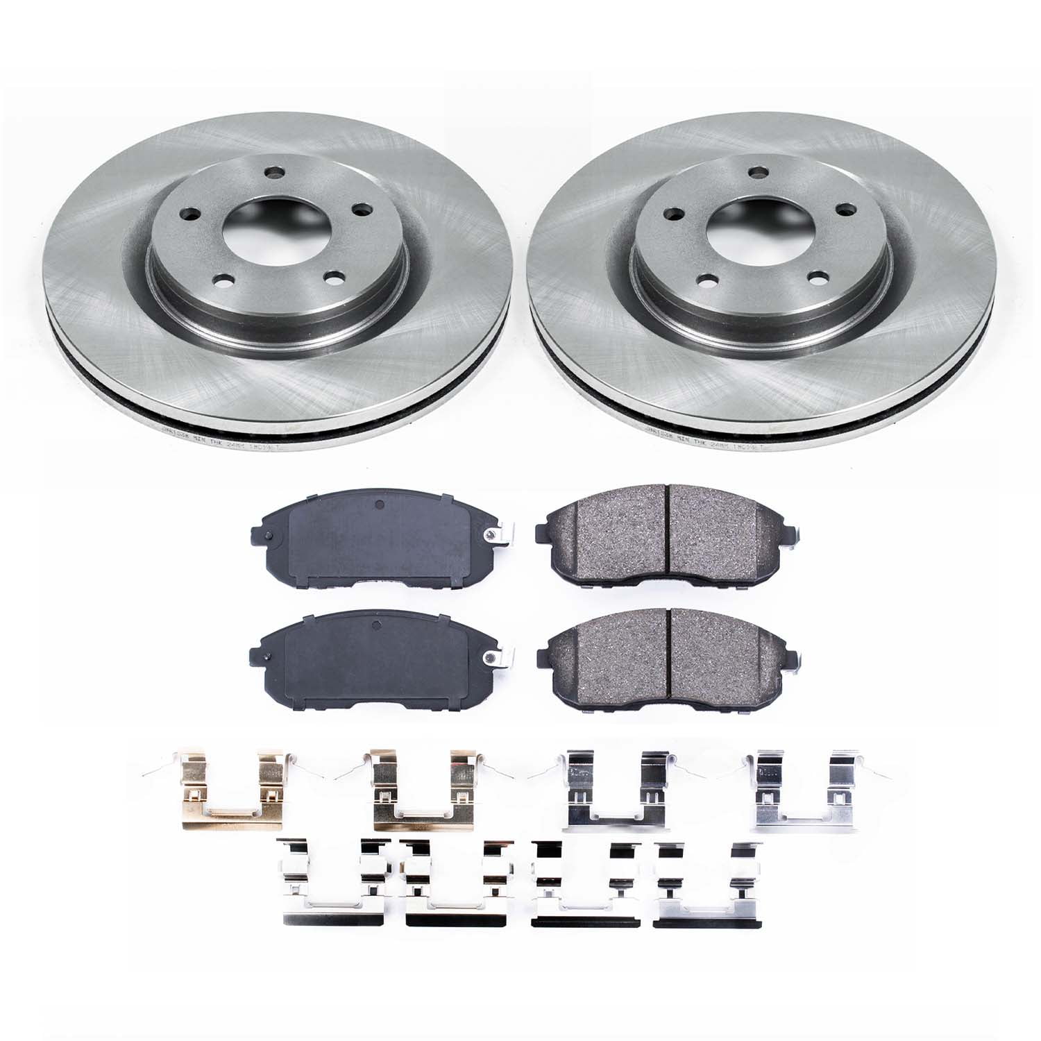 Ultimate Brakes Front Ceramic Brake Pad and Rotor Kit with Hardware WM80975