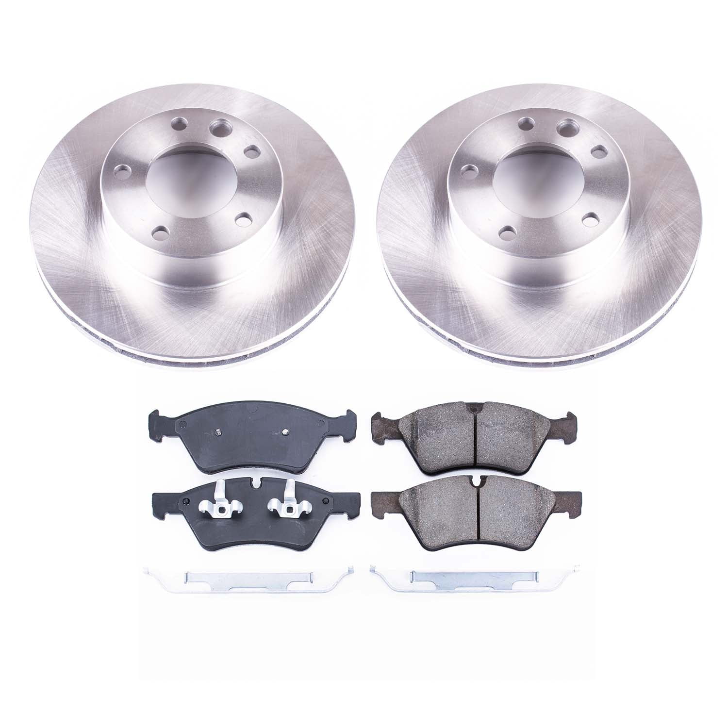 Ultimate Brakes Front Ceramic Brake Pad and Rotor Kit with Hardware WM80976