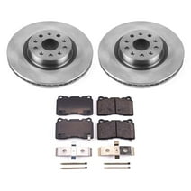 Ultimate Brakes Front Ceramic Brake Pad and Rotor Kit with Hardware WM80979